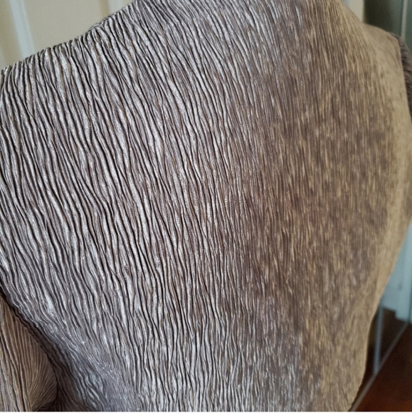 Champagne long sleeve fitted formal jacket bolero - Picture 4 of 5